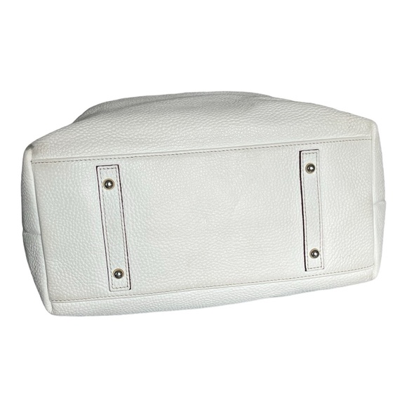 Dooney & Bourke White Pebbled Leather Logo Lock Purse - Picture 5 of 13